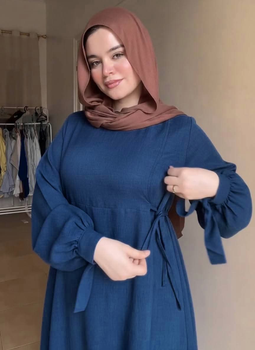 دريس كتان حزامين